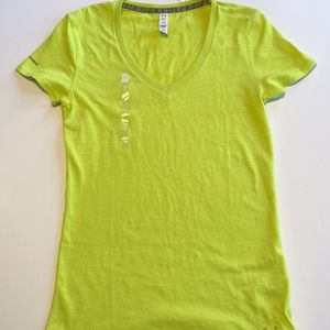 Neon Green Under Armour Fit Fitted Tee